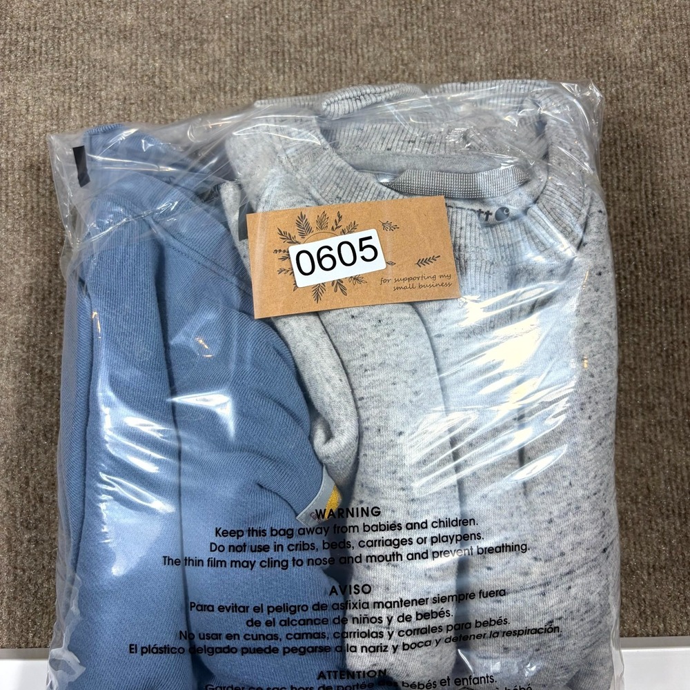 Lot of 2 Carhartt Sweatshirt Women M 8-10 Blue Gray Heather Relaxed Fit Pullover - Picture 12 of 12